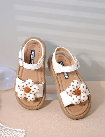 Sandale Shein Kids, alb