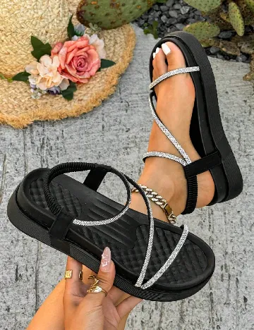 Sandale SHEIN, argintiu