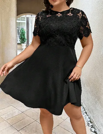 Rochie scurta SHEIN CURVE, negru