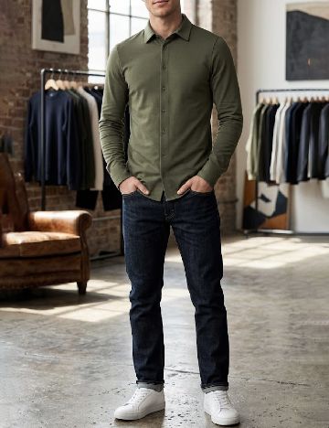 Camasa River Island, verde