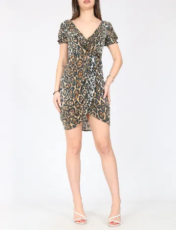 Rochie scurta Zara, animal print