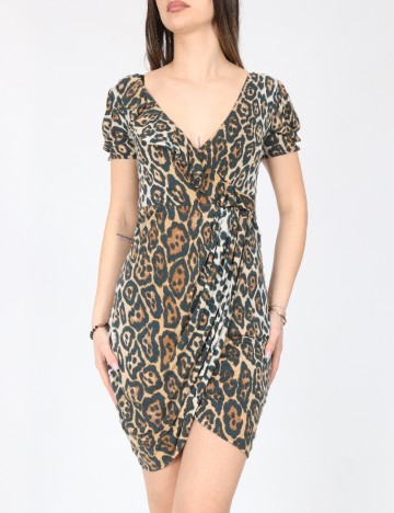 Rochie scurta Zara, animal print