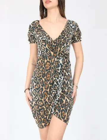 Rochie scurta Zara, animal print