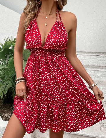 Rochie scurta SHEIN, rosu