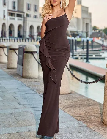 Rochie lunga D&M, maro