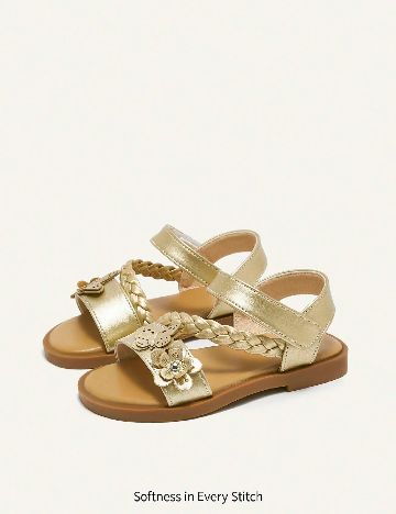 Sandale Cozy Pixies, auriu