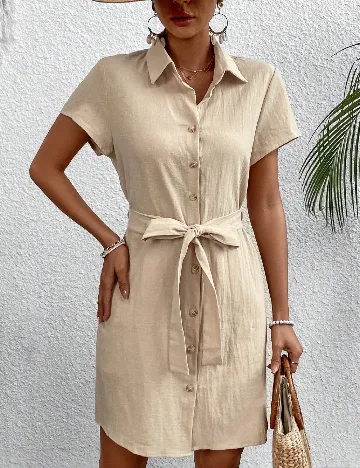 Rochie scurta SHEIN, bej