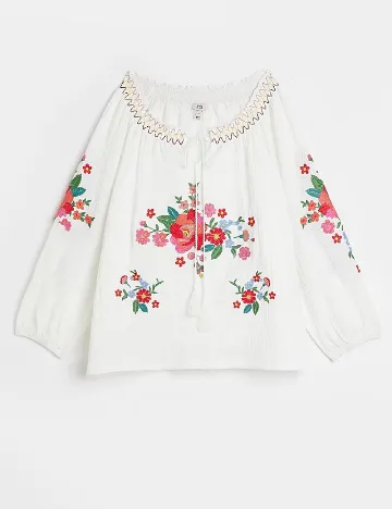 Bluza River Island, alb