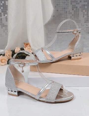 Sandale SHEIN, argintiu