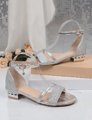 Sandale SHEIN, argintiu
