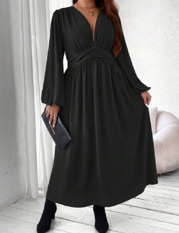 Rochie lunga SHEIN CURVE, negru