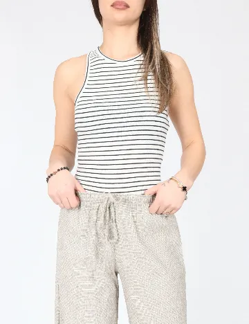 Pantaloni Zara, crem