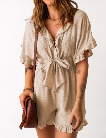 Salopeta SHEIN, crem