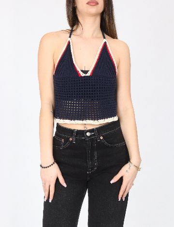 Top Zara, albastru