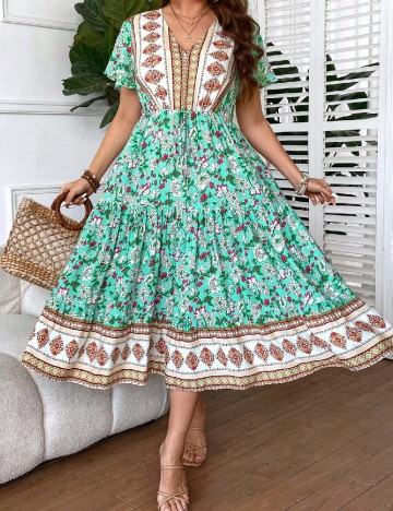 Rochie medie SHEIN CURVE, mix culori