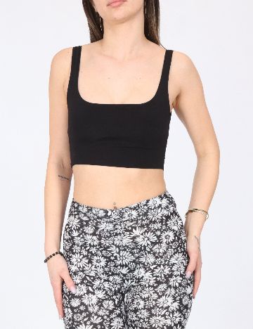 Top Bershka, negru