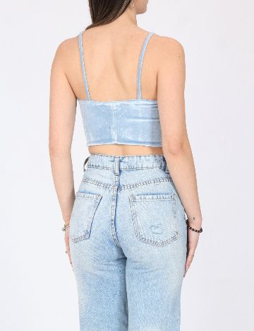 Top Bershka, albastru