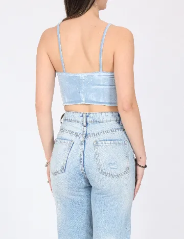 Top Bershka, albastru