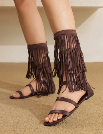 Sandale SHEIN, maro