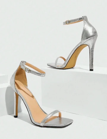 Sandale SHEIN, argintiu