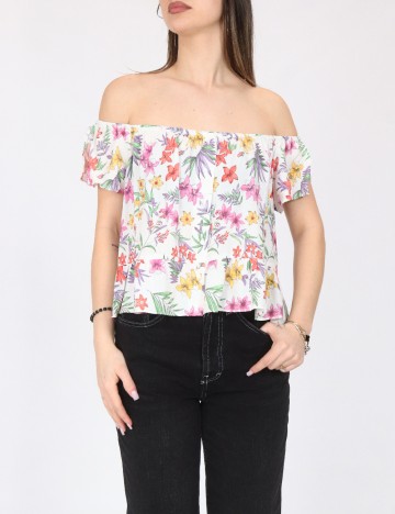 Top Bershka, alb