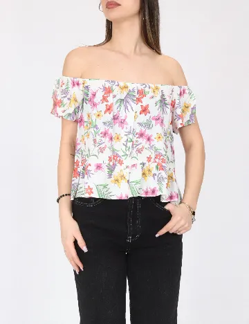 Top Bershka, alb