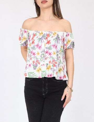 Top Bershka, alb