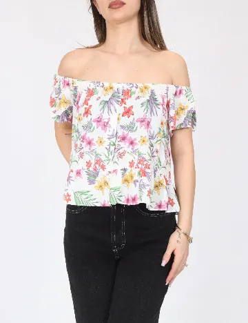 Top Bershka, alb