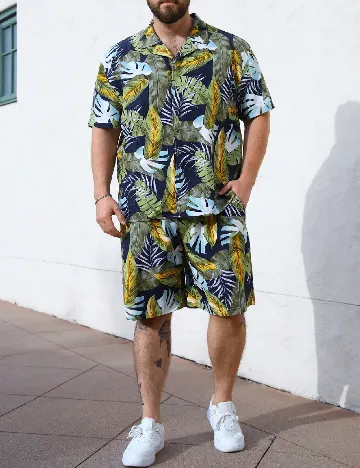 Compleu SHEIN Plus Size Men, mix culori