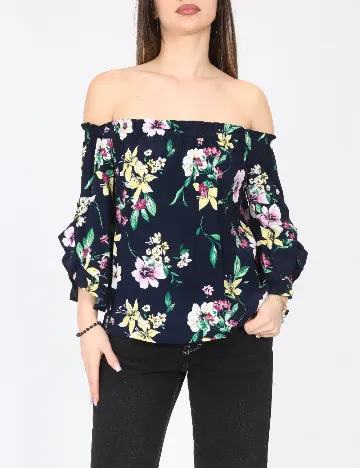 Bluza Bershka, bleumarin inchis