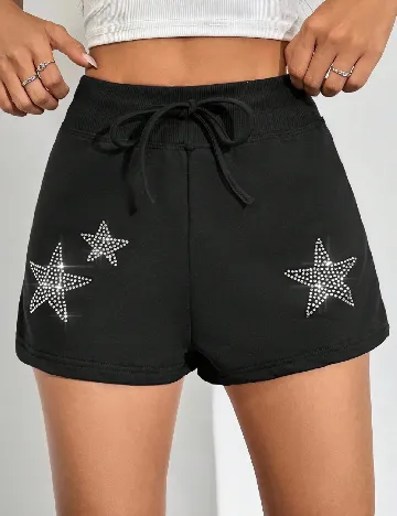 Pantaloni scurti SHEIN, negru