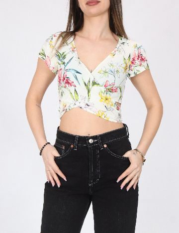 Top Bershka, crem