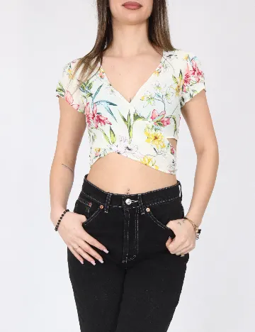Top Bershka, crem