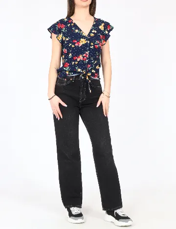 Top Bershka, floral print
