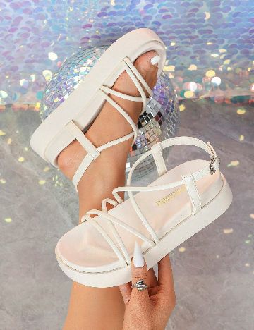 Sandale SHEIN, alb