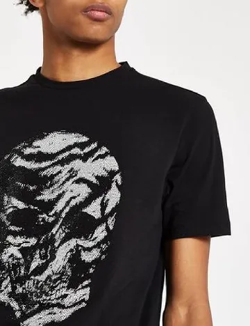 Tricou River Island, negru