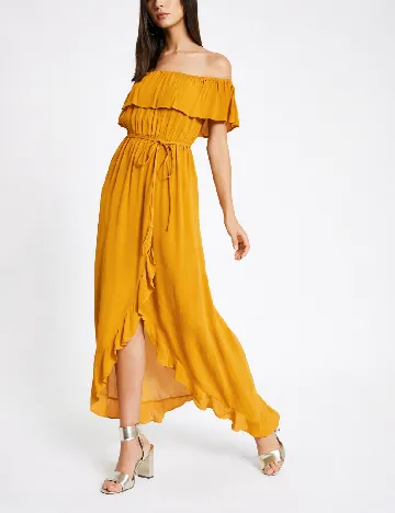 Rochie medie River Island, mustar