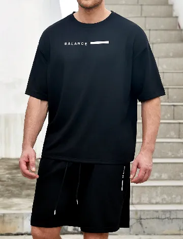 Compleu SHEIN Plus Size Men, negru