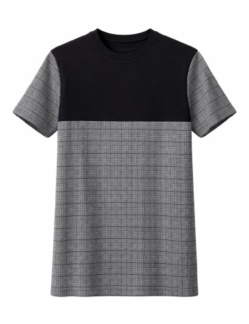Tricou River Island, negru/gri