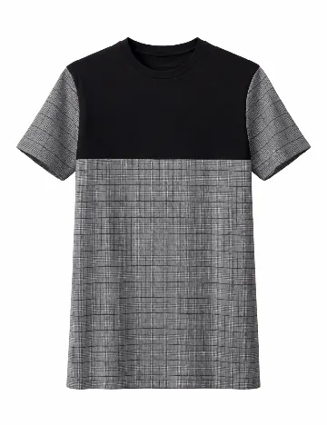 Tricou River Island, negru/gri
