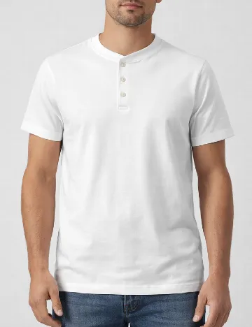 Tricou River Island, alb