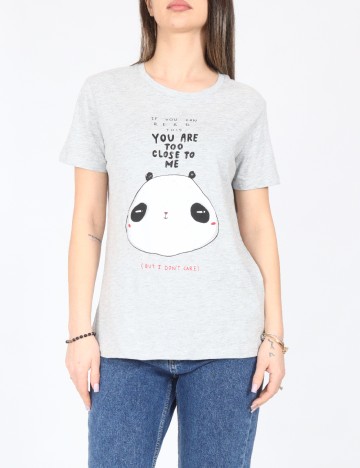 Tricou Pull&Bear, gri