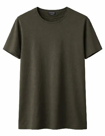 Tricou Oversize Bershka, kaki
