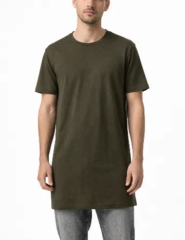 Tricou Oversize Bershka, kaki