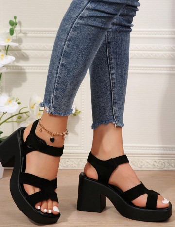 Sandale SHEIN, negru