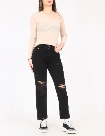 Blugi River Island, negru