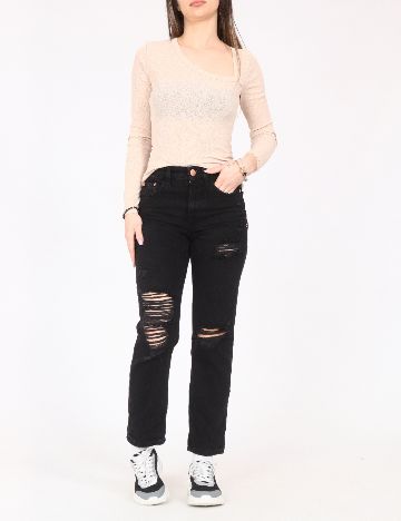 Blugi River Island, negru