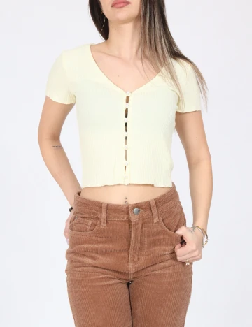 Top Bershka, galben