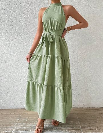Rochie lunga SHEIN, verde