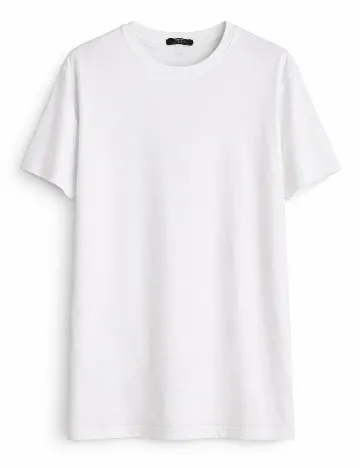 Tricou Oversize Bershka, alb